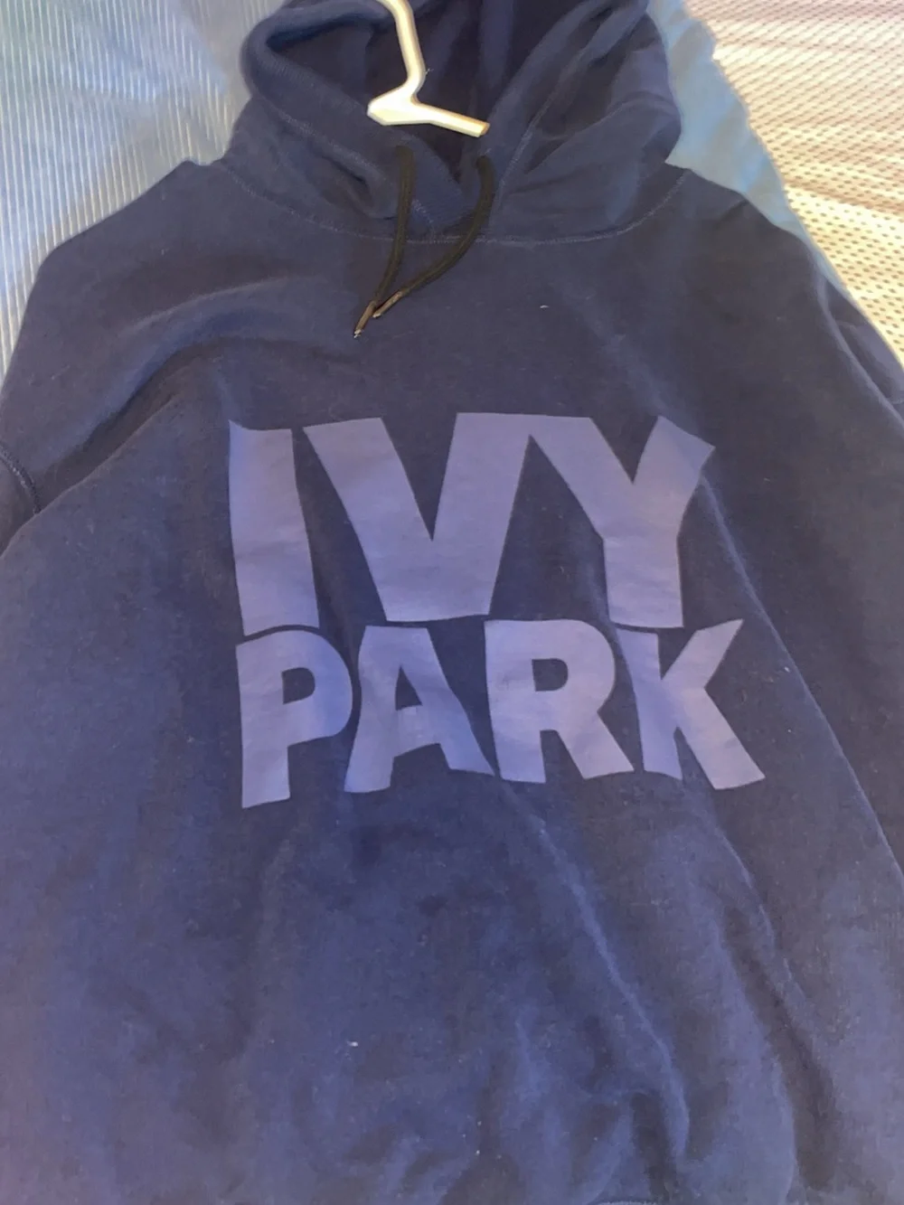 IVY PARK Navy Blue Logo Pullover Hoodie